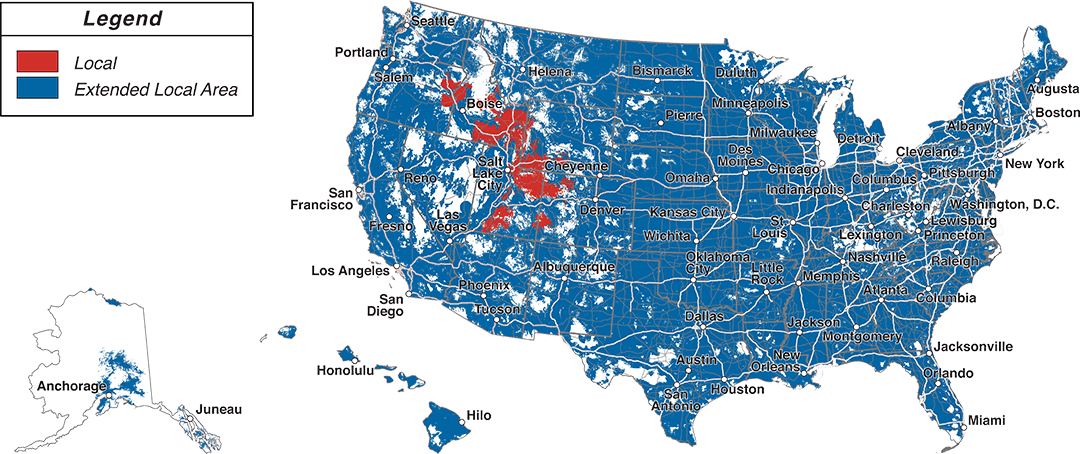 RINA Wireless Coverage Map